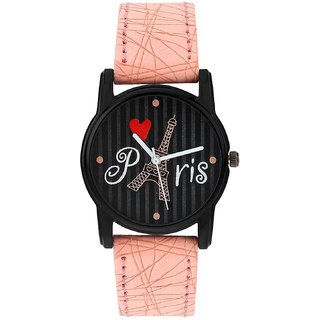                       Relish Analog Eiffel Tower Black Dial Watches for Girls  Women RE-L065PT                                              