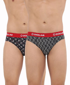 Dollar Bigboss Men's Pack of 2 Printed Modern Brief