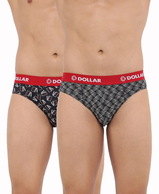 Dollar Bigboss Men's Pack of 2 Combed Cotton Printed Trunk