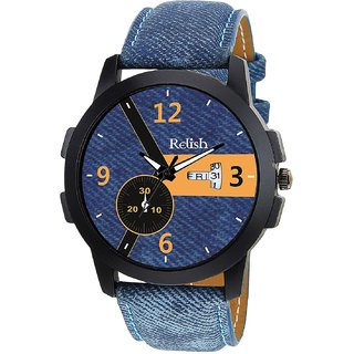                       Relish Analouge Dial, Day and Date Wrist Watch for Boys and Mens (RE-BB985DD)                                              