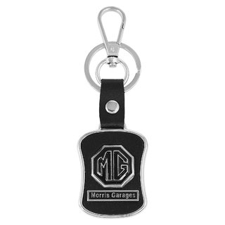                       MissMister Stainless steel Black Base SUV Keychain Car Keyring Accessory Hector (MM6599CLRM)                                              