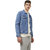 Kotty Mens Blue Full Sleeves Solid Denim Jacket