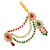 MissMister Brass Goldplated Imitation Ruby Emerald Chabichalla Ethnic Keychain wedding Jewellery (MM2543CLKK)