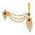 MissMister Brass Goldplated Imitation Ruby Emerald Chabichalla Ethnic Keychain wedding Jewellery (MM2545CLKK)
