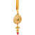 MissMister Brass Goldplated Handmade Jaali Work Jhumki Pattern Chabichalla Ethnic Keychain Jewellery (MM2602CLKK)