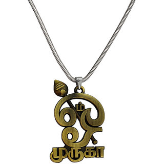                       M Men Style South Indian Religious Jewelery Lord Murugan Rhodium Plated Metal Pendant Bronze Silver Metal For Unisex                                              