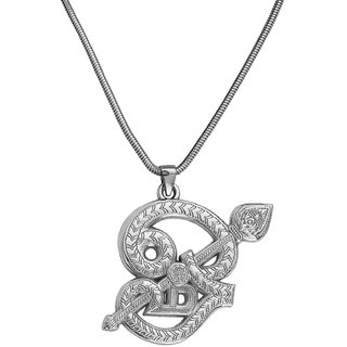M Men Style Silver Plated Tamil Om Murugan Vel Subramanya Swamy Vel Om Sakthi Vel Pendant Silver Metal For Unisex