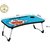 SHIVAM F. Smart Standard Multi-Purpose Laptop Table with Dock Stand/Study Table/Bed Table Non-Slip Legs Doremon Table