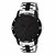 Relish Analogue Silver Black Dual Tone Stainless Steel Strap Watch for Men's Boys' Black Dial, RE-BB1072