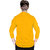 Ezee Sleeves Men's Poly Cotton Solid Full Sleeve Hooded Sweatshirt - Yellow