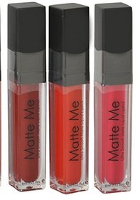 ELEGANCIO Ultra Smooth Matte Lip Cream Lipstick Set Of 3. Red, Pink, Maroon