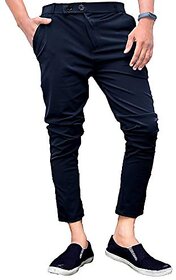 Ezee Sleeves Men's Casual Lycra Pants Stretchable with Less Weight - Navy