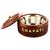 YUVAANSH Creations Wooden Stainless Steel Bread CHAPATI Casserole with Engraved Design Finish Kitchen Home Dcor Ideal f
