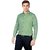 Ezee Sleeves Men's Green Casual Lycra Full Sleeve Solid Shirt