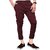 Ezee Sleeves Men's Casual Lycra Pants Stretchable with Less Weight - Maroon