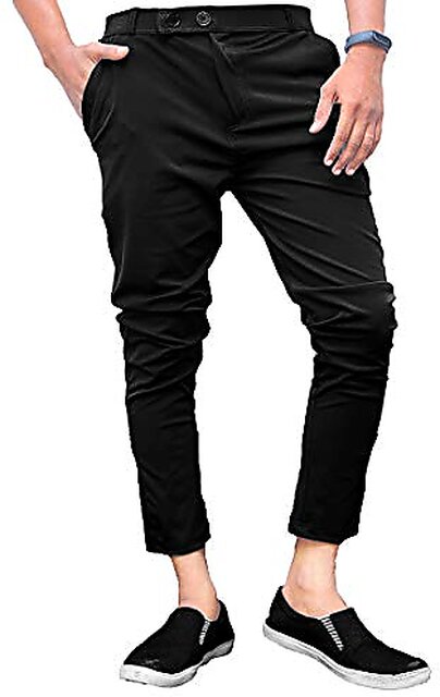 Buy Slim Fit Men Khaki Cotton Lycra Blend Trousers Online @ ₹499 from  ShopClues