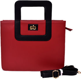 Style Bite Women Stylish Red Hard Tote Bag