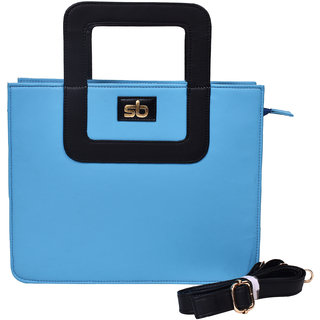 Style Bite Women Stylish Sky Blue Hard Tote Bag