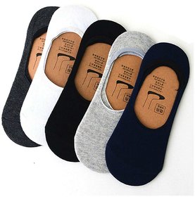 Concepts Pack of 5 Loafer Socks for Men (Assorted colours Code A)