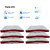 Siroki Bond Fiber Maroon Side Border Sleeping Pillow Pack of 6