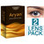 Aryan Quarterly Disposable Color Contact lens for Men and Women Pack of 2 - Midnight Blue (-0.25)