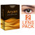 Aryan Quarterly Disposable Color Contact lens for Men and Women Pack of 2 - Sweet Honey (-3.50)