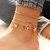 Combo of chain  anklet  for Women and Girls , gold