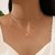 Combo of 2 Stylish Multilayer Chain Pendant Necklace for Women and Girls (12450np), gold