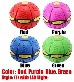 MULTI COLOR AND DESIGN POP DISC BALL WITH COLORFUL FLASHING LIGHT 1 PACK(ASSORTED COLOR)