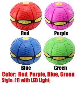 MULTI COLOR AND DESIGN POP DISC BALL WITH COLORFUL FLASHING LIGHT 1 PACK(ASSORTED COLOR)