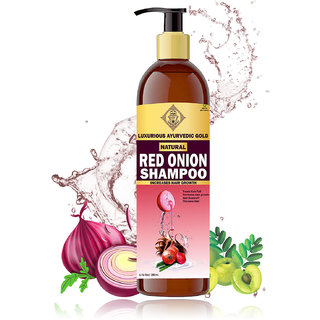 Red Onion Shampoo for Hair Growth and Scalp Treatment Pack of 1, Pink, Fresh, 200 ML Red Onion Shampoo for Hair Growth and Scalp Treatment Pack of 1, Pink, Fresh, 200 ML
