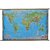 World Map Physical Chart Laminated Wall Chart (Size 70X104 CM) Perfect for Classroom, Student, School, Teacher