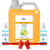 Lemon Sanitizer 5 Litre + 2x100 mL Rose contains 83 Percentage Alcohol Liquid Sanitizer Instant Kills 99.9 Germs