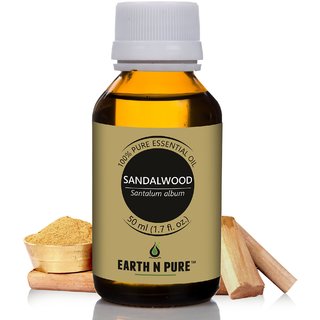                       Earth N Pure Sandalwood Essential Oil ( Chandan Oil ) 100 Pure, Undiluted (50ml)                                              