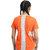 DRYP EVOLUT Women's Orange Pure Polyester Color Blocking T-shirt