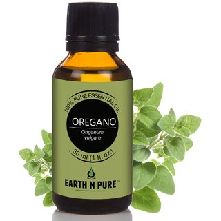                      Earth N Pure Oregano Essential Oil  Pure, Undiluted, Natural  Therapeutic Grade with Glass Dropper (30ML)                                              