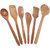 Desi Karigar Brown Wooden Spoon - Set Of 6