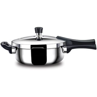 Stahl Triply Stainless Steel Xpress Pressure Cooker Outer Lid Pan, 9214, 4.0 Liters