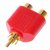 YASH VISION - YVE-1009-TJ - Pack of 2 - Red Color Gold Plated - 1 Male to 2 Female RCA Splitter Audio Video Adapter