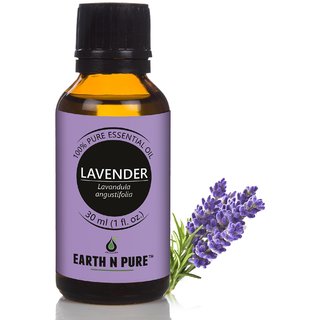                       Earth N Pure Lavender Essential Oil 100 Pure, Undiluted, Natural  Therapeutic Grade - Aromatherapy, Relaxation (30 Ml)                                              