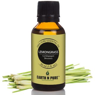                       Earth N Pure Lemongrass Essential Oil 100 Pure, Undiluted, Natural And Therapeutic Grade- For Relaxation (30ml)                                              