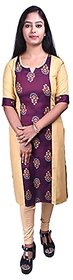 Reliable Women's Multicolor Floral Rayon Stitched Kurti