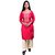 Reliable Women's Pink Embroidered Cotton Stitched Kurta Set