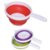Kumaka Collapsible Colander Kitchen Food Strainer with Handle Foldable Silicone Washing Basin Space-Saver Folding Strain