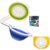 Kumaka Collapsible Colander Kitchen Food Strainer with Handle Foldable Silicone Washing Basin Space-Saver Folding Strain