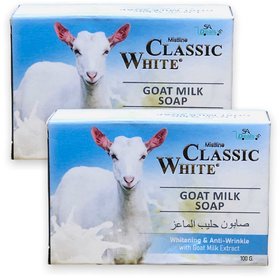 Mistine Classic White Goat Milk Soap 100g (Pack of 2, 100g Each)