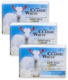 Mistine Classic White Goat Milk Soap 100g (Pack of 3, 100g Each)
