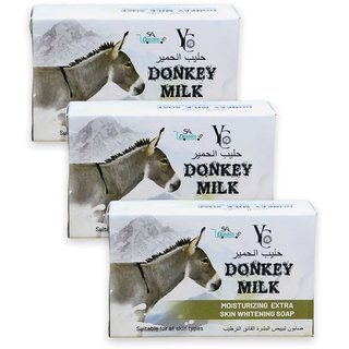 Yc Donkey Milk Soap Moisturizing Extra Skin whitening 100g (Pack Of 3, 100g Each) Yc Donkey Milk Soap Moisturizing Extra Skin whitening 100g (Pack Of 3, 100g Each)