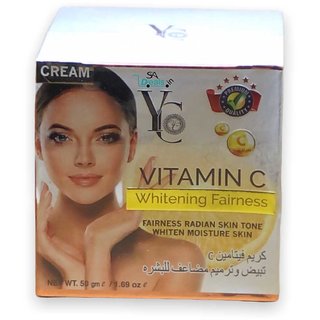 Yc Vitamin C whitening fairness radian skin tone whiten moisture skin 50g (Pack of 2, 50g Each)