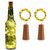 Sketchfab Wine Bottle Cap Cork Lights Silver Wire String LED Diwali Light, Battery (Included)- Pack of 6